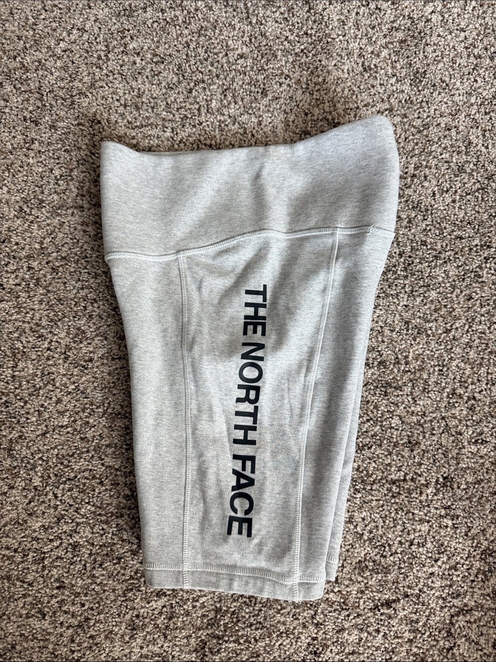 The North Face Light Gray Logo Joggers for Kids